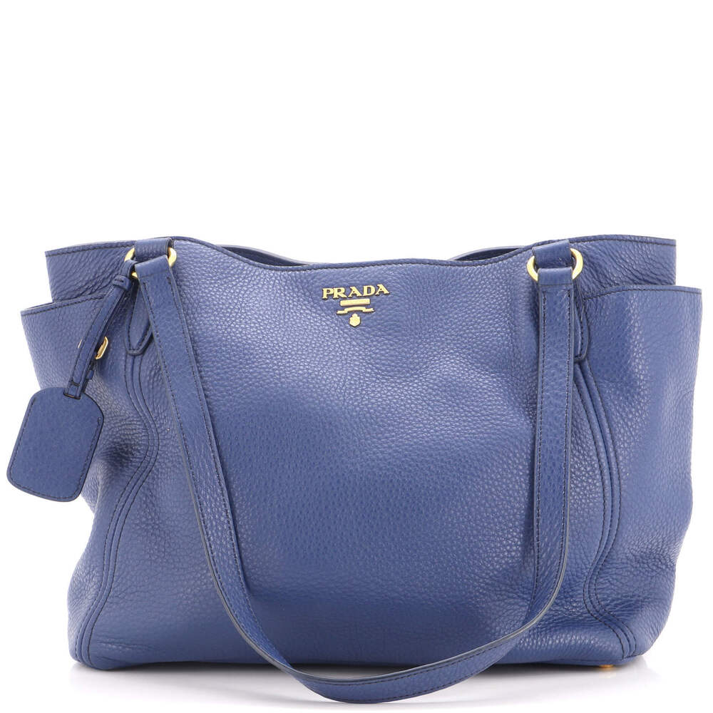 Prada Medium Side Pocket Tote Vitello Daino